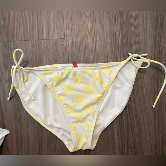 OP Women’s Yellow and White Polka Dot Bikini Bottom size XL - Picture 1 of 5